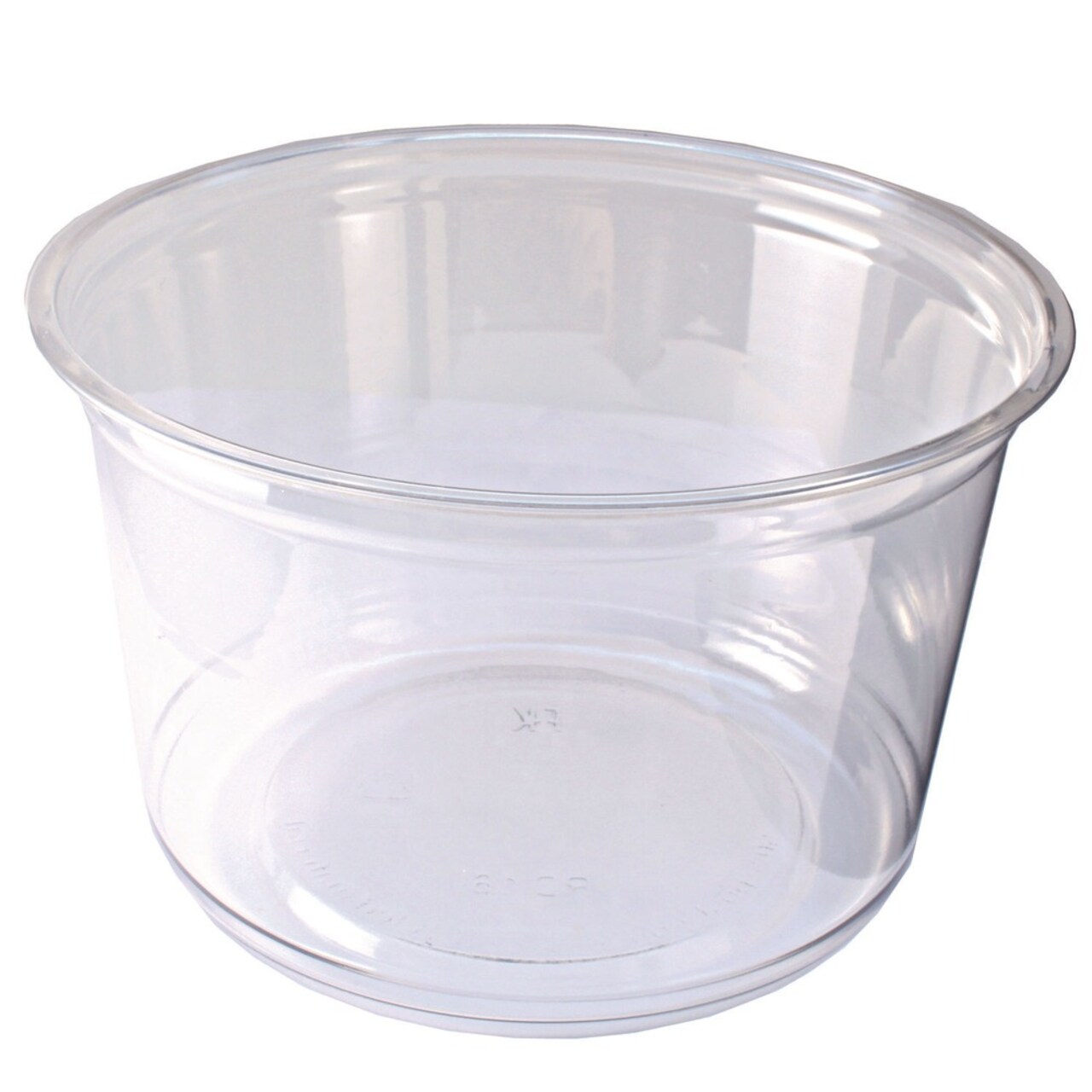 Fabri-Kal 4.6 in. Diameter x 3 in. 16 oz. Recycleware Round Plastic Deli Container - Clear (500/Carton)